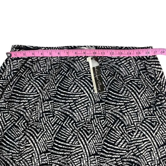 Stephen and Casey Black White Abstract Print Stretch Skirt Women’s Size 2X - Picture 4 of 5